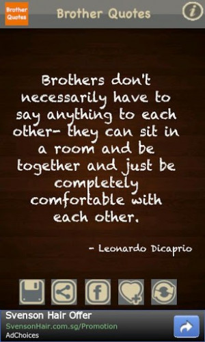 ... Just Be Completely Comfortable With Each Other. - Leonardo Dicaprio