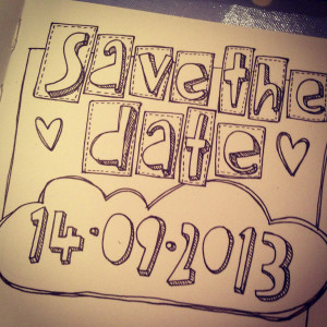 Save The Date Doodle Design