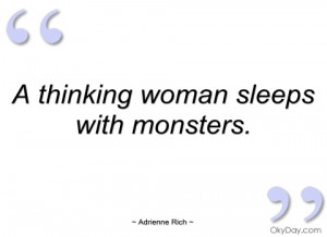 thinking woman sleeps with monsters adrienne rich