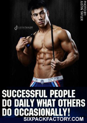 Pack Abs Motivation: ” Successful People Do Daily What Others Do ...