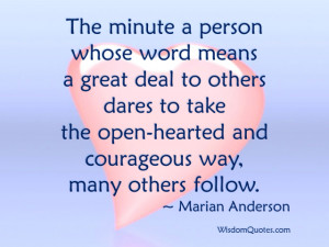 Marian Anderson Quote - © Jone Johnson Lewis, adapted from an image ...