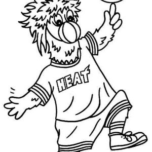 NBA Miami Heat Coloring Pages