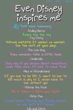 Quotes on life from Disney.