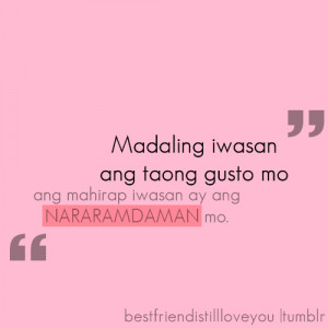 Tagged: love qoutes typos friendship tagalog qoutes