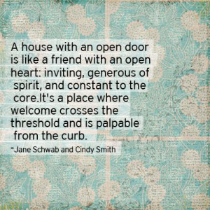 house with an open...