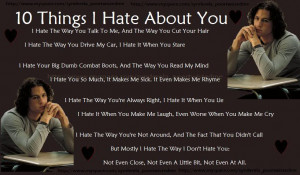 10 things i hate about you sayings poems poetry pic i hate you poems