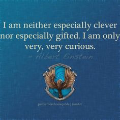 am neither especially clever nor especially gifted. I am only very ...