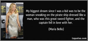 dream since I was a kid was to be the woman sneaking on the pirate ...