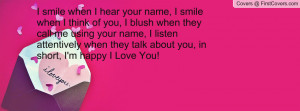smile when i think of you quotes