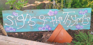 DIY Garden Signs and Garden Sign Sayings -