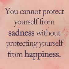 ... Sadness without Protecting Yourself from Happiness ~ Happiness Quote