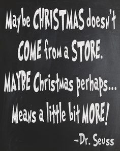 . MAYBE Christmas... perhaps... means a little bit MORE!