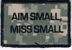 Aim Small, Miss Small #gun #shooting