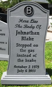 ... Halloween Haunted graveyard, but with funny (not scary) epitaphs! More