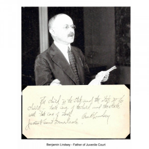 Benjamin Lindsey Autograph Quote Juvenile Court Founder American Judge ...