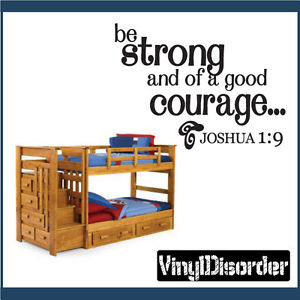 Be-strong-and-of-a-good-courage-Bible-Vinyl-Wall-Decal-Quotes ...