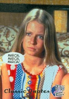 90172-Brady Bunch-Marcia Marcia Marcia Trading Card-Classic Quotes ...