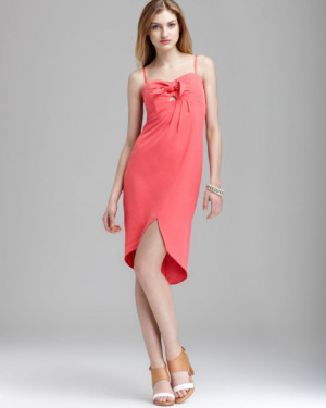 Plenty By Tracy Reese Quotation Dress Sarong in Pink (paradise)