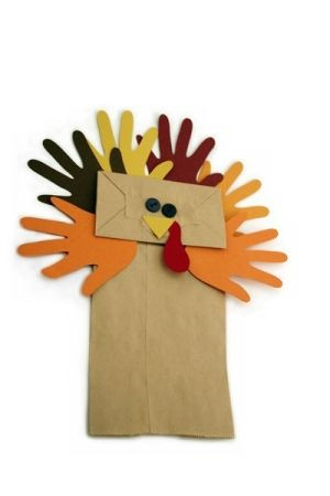 thanksgiving handprint turkey puppet by teachersak ... Lots of cute ...