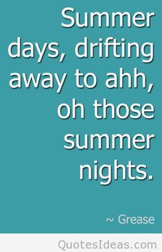 Summer days quote and saying
