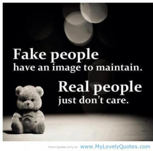 can't stand fake people
