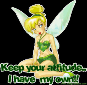 Cool tinkerbell have his own attitude
