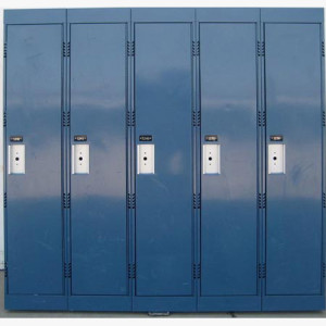 Blue Lockers At School Metal school lockers