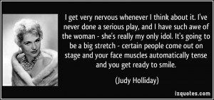 get very nervous whenever I think about it. I've never done a serious ...