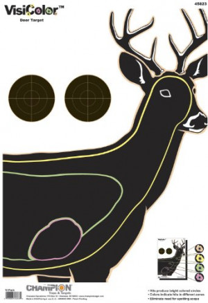 Champion Visicolor Deer Target, 10-pack + FSSS* - $6
