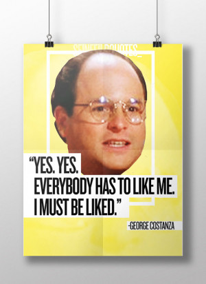 PRINTABLE Seinfeld Quotes: George Costanza - Poster Wall Art ...