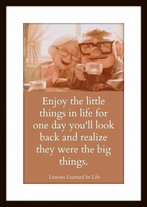 Enjoy the little things...
