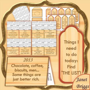 FUNNY SAYINGS 2013 Purse Calendar Kit by Janet Briggs