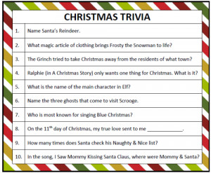 ... quiz archive the geek christmas quiz 2013 christmas quiz answers