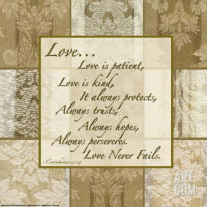 Words To Live By Love Is Patient Print By Marilu Windvand At Art Com.