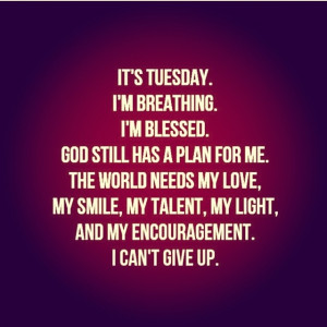 Its Tuesday It's tuesday