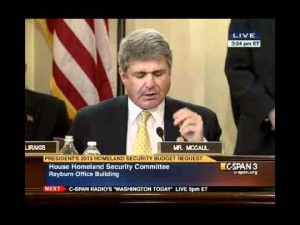 Texas Congressman Michael McCaul grills Janet Napolitano, 15 February ...