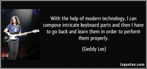 With the help of modern technology, I can compose intricate keyboard ...