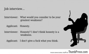 Honest job interview