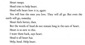 Lydia Davis - Head, Heart Read this for the first time in my Intro to ...