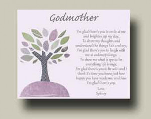 Godmother Gift from Godchild Godmother Keepsake Godmother