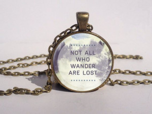 not all who wander are lost necklace quote jewelry not all who wander ...