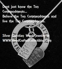 the ten commandments believe the ten commandments and live the ten ...