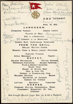 list of famous passengers aboard the Titanic when. it sunk as well ...