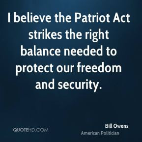 Quotes About the Patriot Act