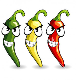 funny mexican hot chili peppers vector