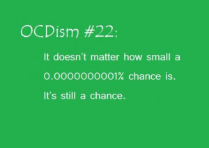 Sometimes, OCD is an anxiety that causes anxiety. That’s the most ...
