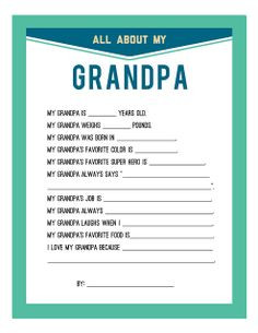 Special Quotes for Grandfathers | Fathers Day Printable |Persnickety ...