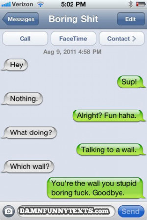 Texting With Boring People