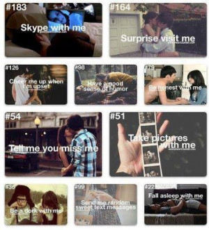 Things I want in a relationship