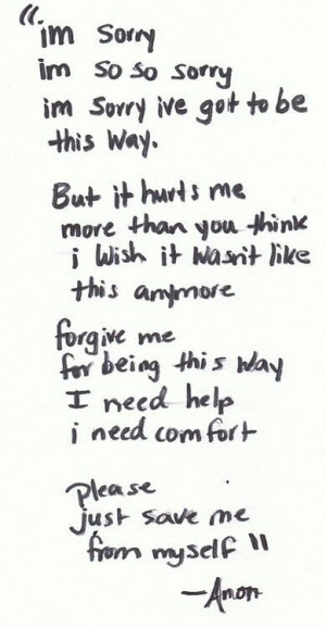 Im just so sorry for being me.